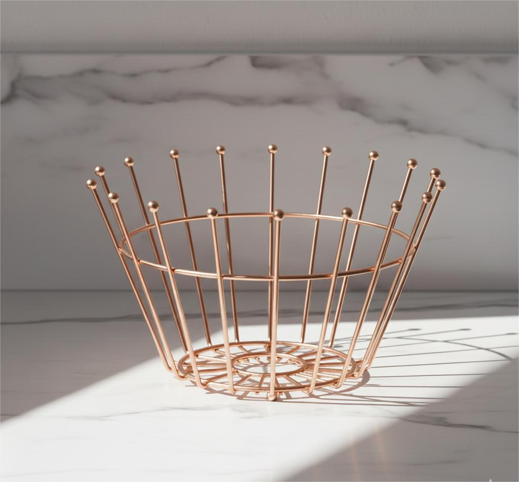 Linear Burst Metal Wire Basket