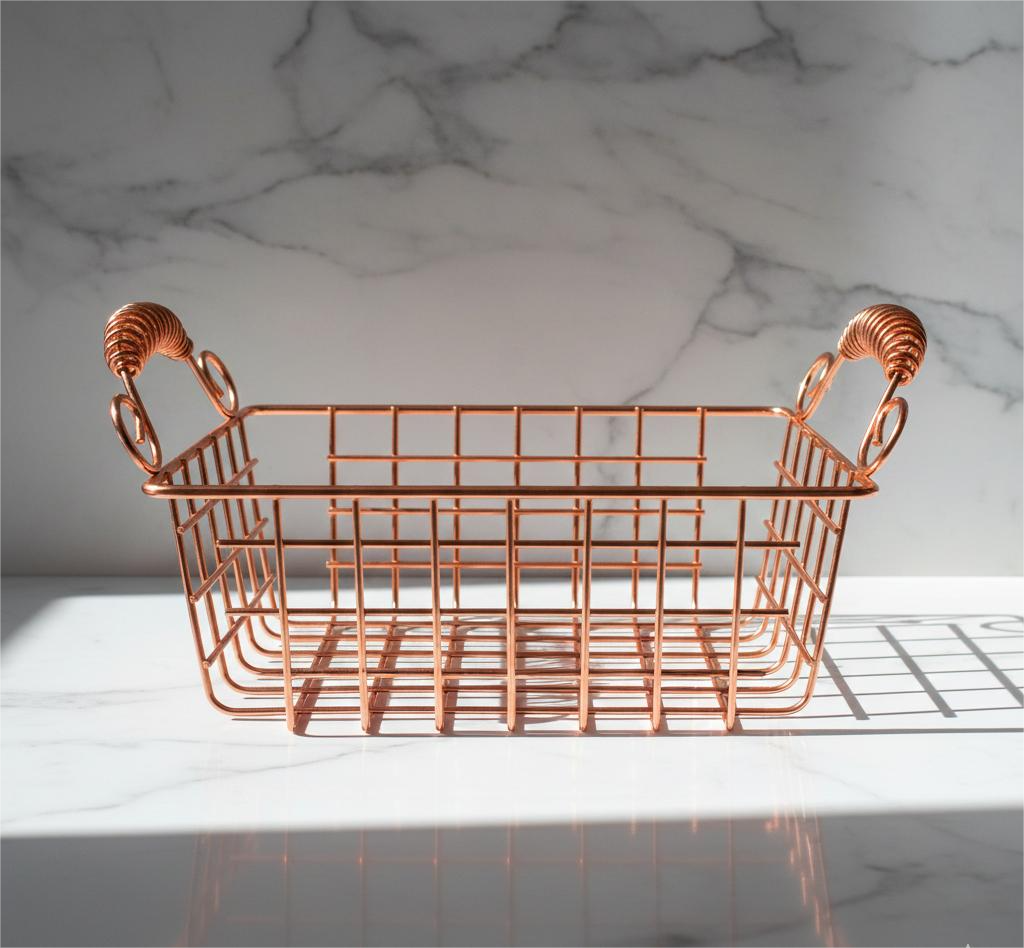 Modern Square Wire Fruit Basket