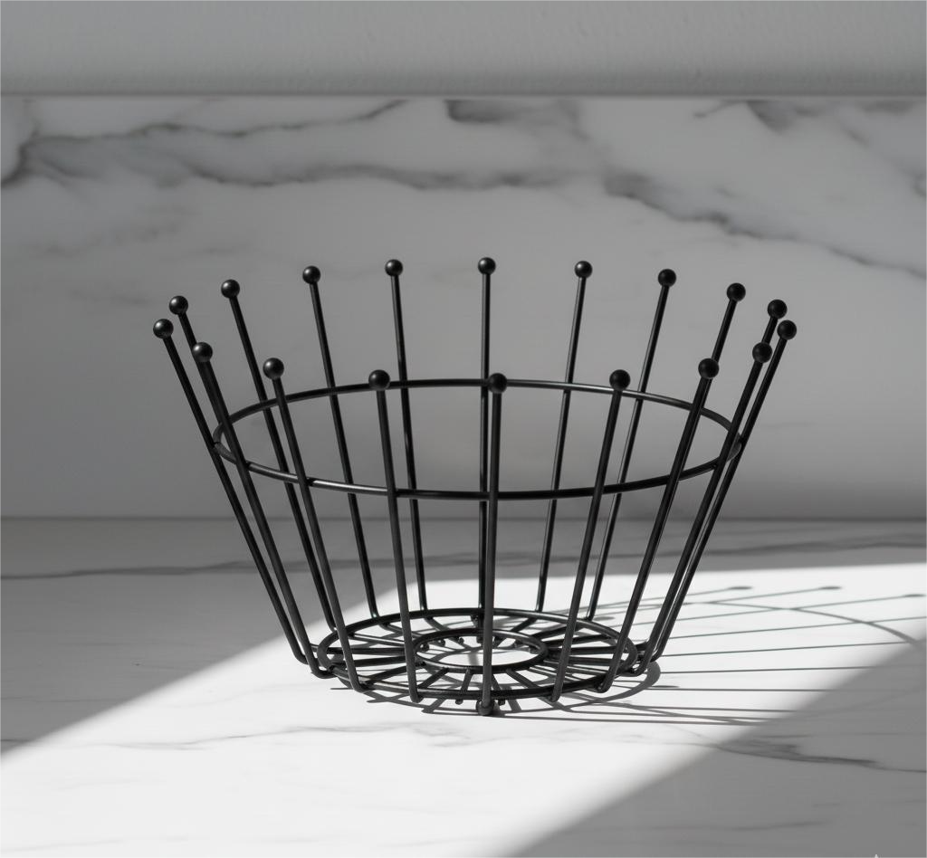 Linear Burst Metal Wire Basket