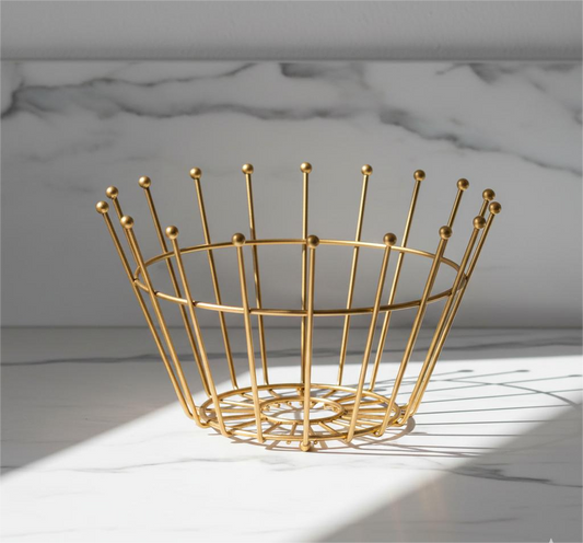 Linear Burst Metal Wire Basket