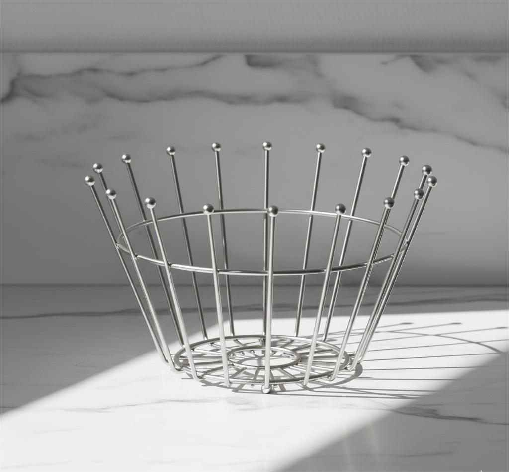 Linear Burst Metal Wire Basket